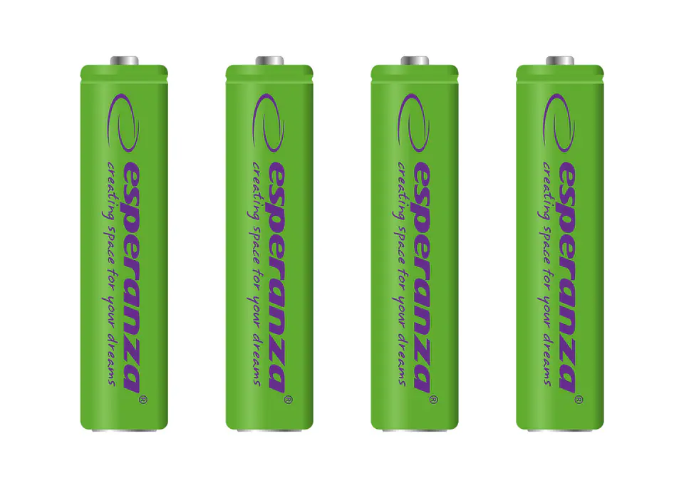 ⁨EZA102G Esperanza akumulatorki ni-mh aaa 1000mah 4szt. zielone⁩ w sklepie Wasserman.eu