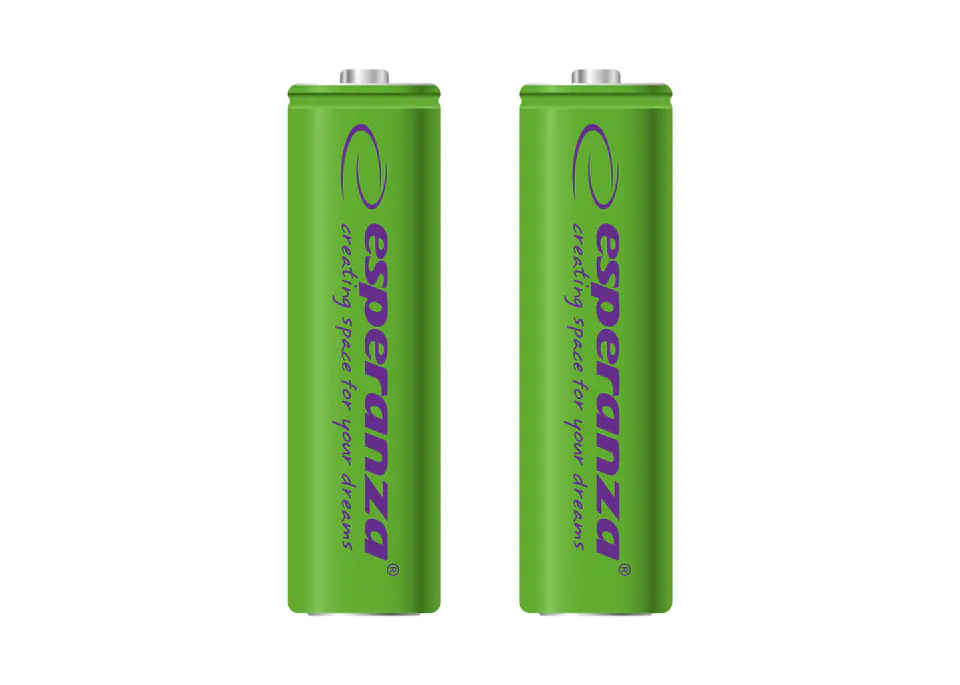 ⁨EZA103G Esperanza akumulatorki ni-mh aa 2000mah 2szt. zielone⁩ w sklepie Wasserman.eu