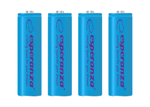 ⁨EZA104B Esperanza rechargeable ni-mh aa 2000mah 4pcs. Blue⁩ at Wasserman.eu