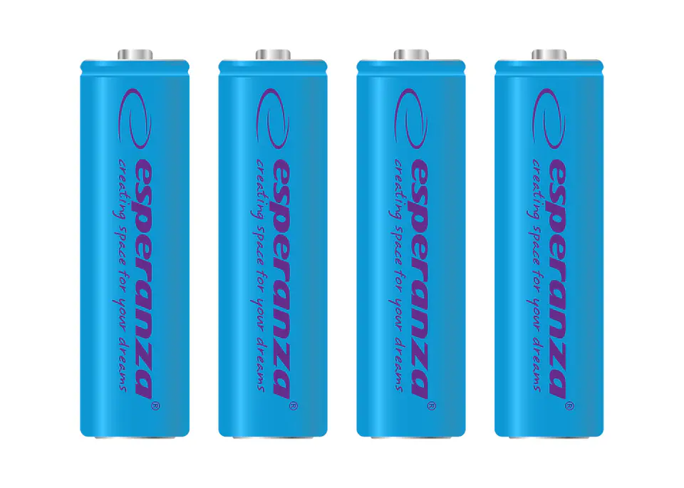 ⁨EZA104B Esperanza akumulatorki ni-mh aa 2000mah 4szt. niebieskie⁩ w sklepie Wasserman.eu