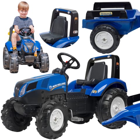 ⁨FALK Traktor na Pedały New Holland Duży z Przyczepką od 3 lat⁩ w sklepie Wasserman.eu