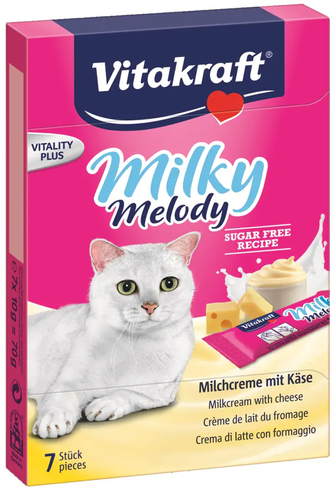 ⁨VITAKRAFT MILKY MELODY ser 70g przysmak d/kota⁩ w sklepie Wasserman.eu