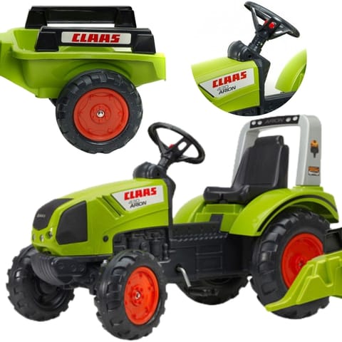 ⁨FALK Traktor na Pedały Claas Duży z Przyczepką od 3 lat⁩ w sklepie Wasserman.eu