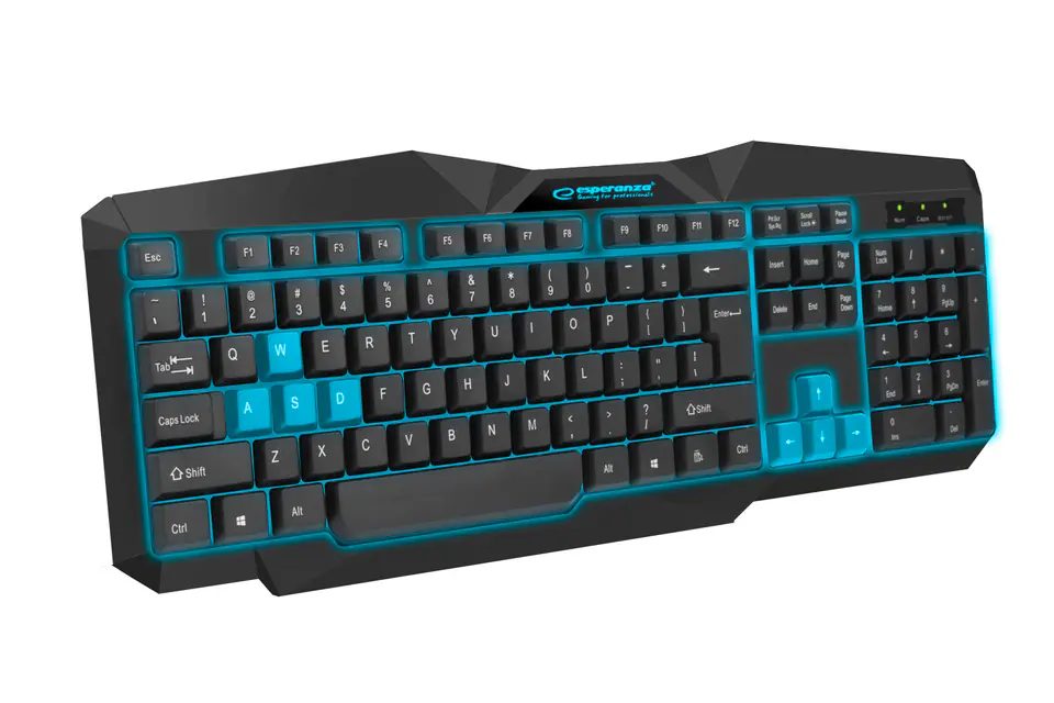 EGK201BUA Esperanza klawiatura przewod. gaming led usb tirions niebieska ua w sklepie Wasserman.eu