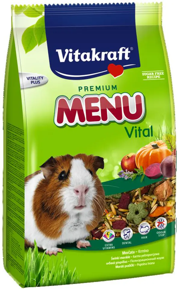 ⁨VITAKRAFT MENU VITAL 1kg feed d/guinea pig⁩ at Wasserman.eu