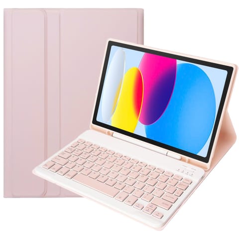 ⁨Etui ochronne z klawiatura bezprzewodowa Alogy Keyboard Case z miejscem na rysik do Apple iPad 10.9 2022 Różowe⁩ w sklepie Wasserman.eu