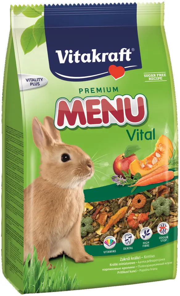 ⁨VITAKRAFT MENU VITAL rabbit food 500g⁩ at Wasserman.eu