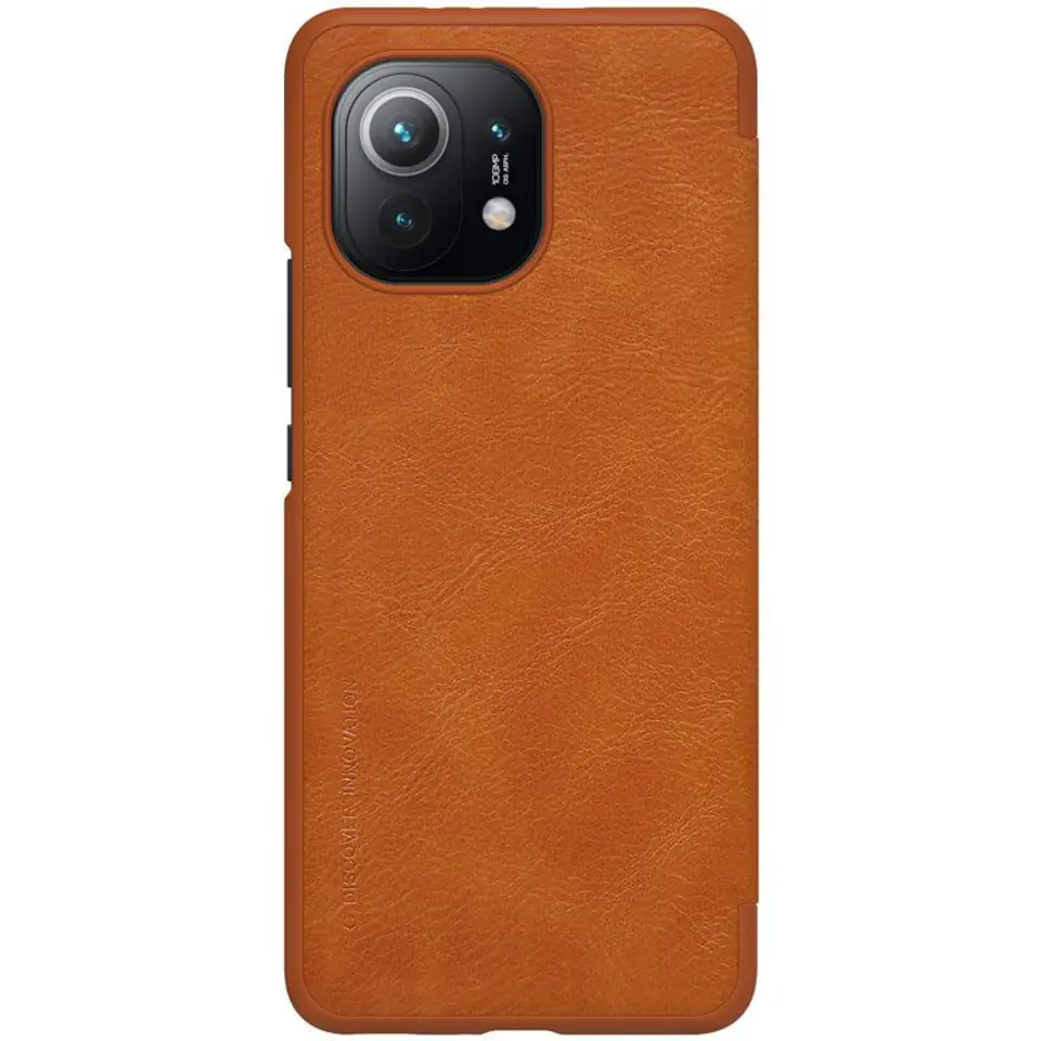 ⁨Nillkin Etui Qin Leather Case Xiaomi Mi 11 brązowe⁩ w sklepie Wasserman.eu