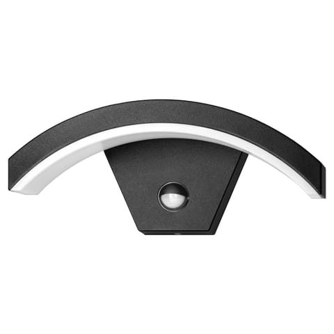 ⁨PILEA LED 9W, lampa ogrodowa z czujnikiem PIR, 700lm, IP54, 4000K, czarna⁩ w sklepie Wasserman.eu