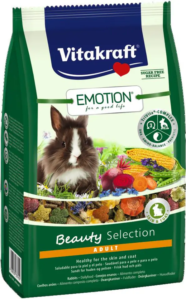 ⁨VITAKRAFT EMOTION BEAUTY rabbit food 600g⁩ at Wasserman.eu