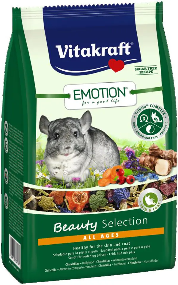 ⁨VITAKRAFT EMOTION BEAUTY chinchilla feed 600g⁩ at Wasserman.eu