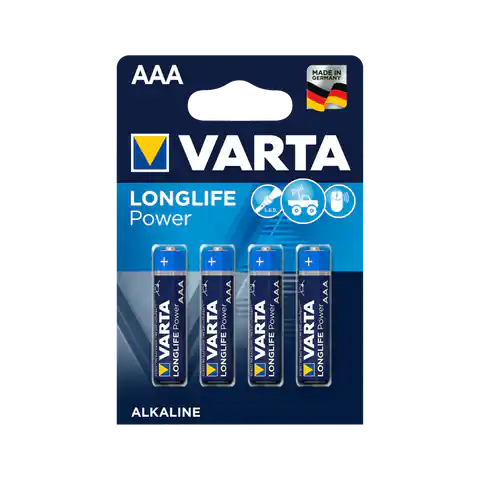 ⁨Bateria alkaliczna VARTA LR03 LONGLIFE 4szt./bl. (1LL)⁩ w sklepie Wasserman.eu