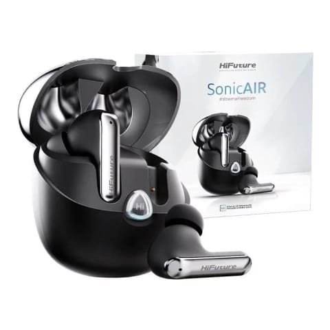 ⁨Słuchawki dokanałowe TWS HiFuture Sonic Air (czarny)⁩ w sklepie Wasserman.eu