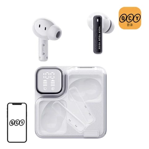 ⁨Słuchawki TWS QCY MeloBuds Neo T31 (białe)⁩ w sklepie Wasserman.eu