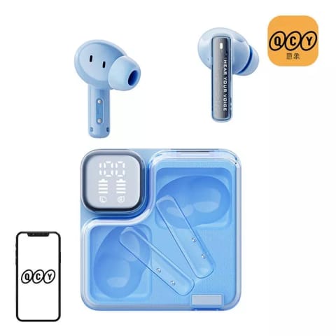 ⁨Słuchawki TWS QCY MeloBuds Neo T31 (niebieskie)⁩ w sklepie Wasserman.eu
