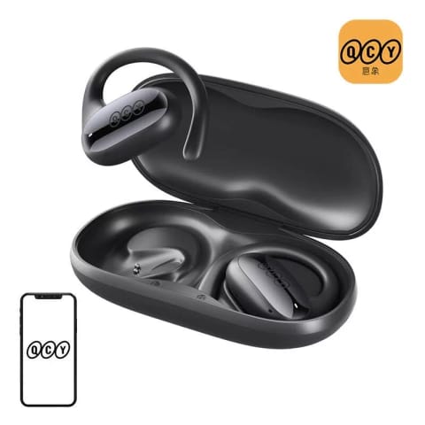 ⁨Słuchawki QCY T30 Crossky GTR2 Bluetooth, 28h, IPX5, Mikrofon ENC – Czarne⁩ w sklepie Wasserman.eu