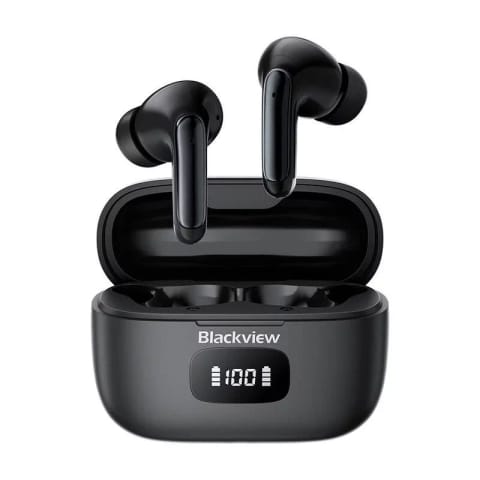 ⁨Słuchawki TWS Blackview AirBuds 8 z ANC, Bluetooth 5.3 (czarne)⁩ w sklepie Wasserman.eu