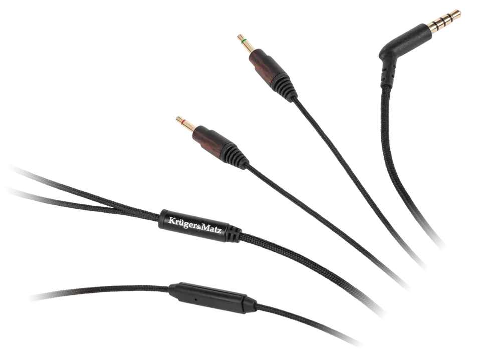 Kabel nylonowy z mikrofonem do słuchawek Kruger&Matz w sklepie Wasserman.eu