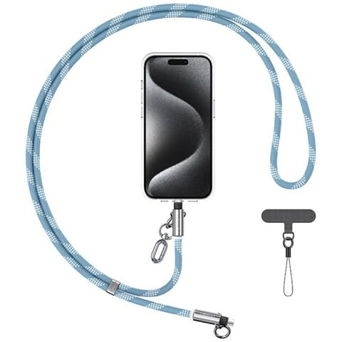 ⁨Smycz do telefonu z kablem do ładowania  Usams SJ746 30W USB-C do Lightning 1.2m niebieski⁩ w sklepie Wasserman.eu