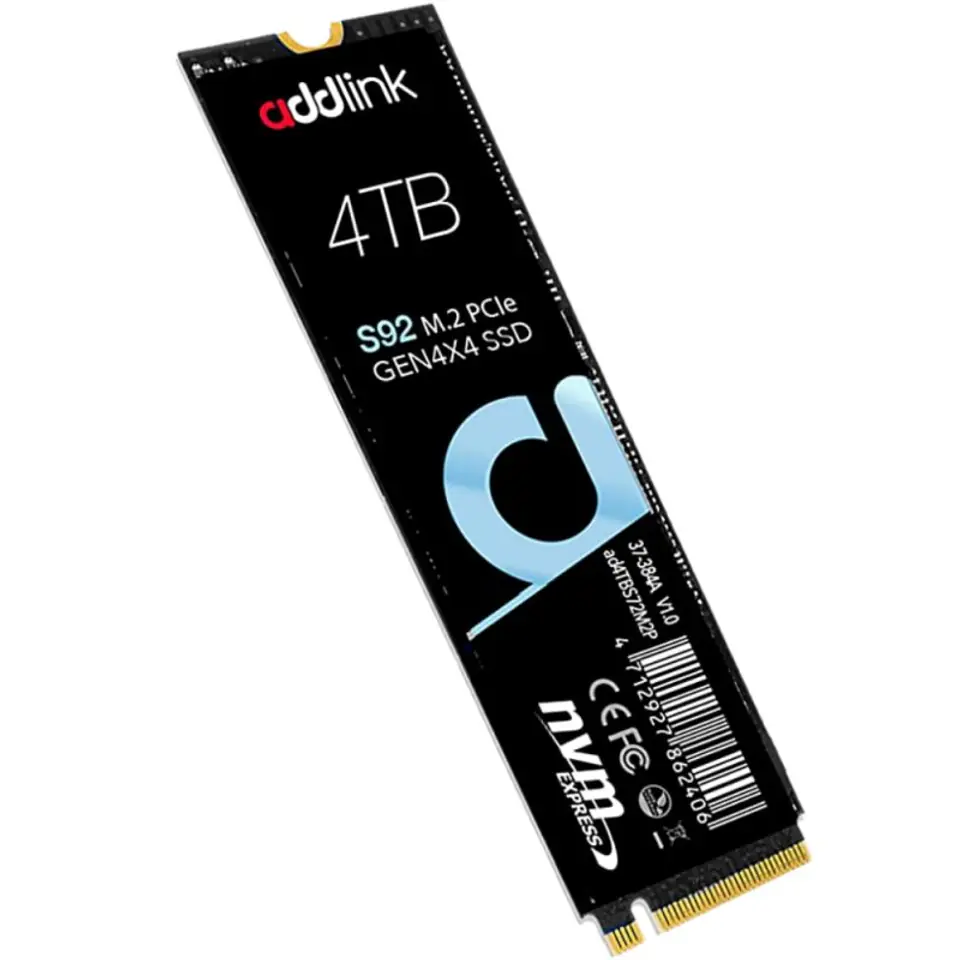 ADDLINK dysk SSD 4TB M.2 2280 PCIe GEN4X4 NVMe QLC at Wasserman.eu