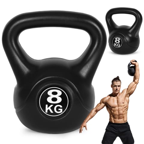 ⁨Kettlebell kettle 8 kg do ćwiczeń hantla kula odważnik obciążenie ciężar fitness ModernHome⁩ w sklepie Wasserman.eu