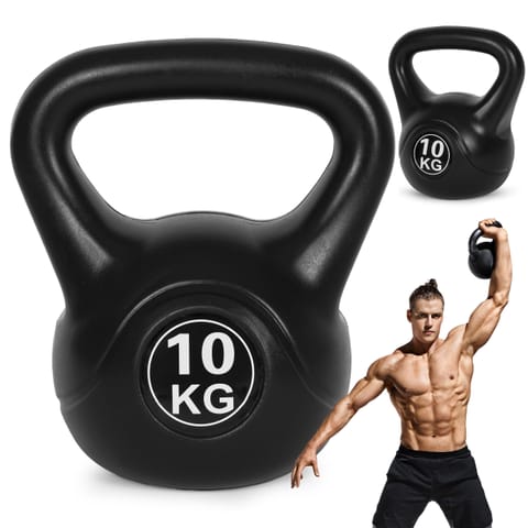 ⁨Kettlebell kettle 10 kg do ćwiczeń hantla kula odważnik obciążenie ciężar fitness ModernHome⁩ w sklepie Wasserman.eu