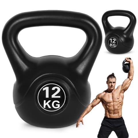 ⁨Kettlebell kettle 12 kg do ćwiczeń hantla kula odważnik obciążenie ciężar fitness ModernHome⁩ w sklepie Wasserman.eu