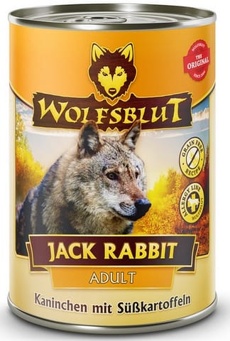⁨Wolfsblut Dog Jack Rabbit - królik, zając i bataty puszka 395g⁩ w sklepie Wasserman.eu
