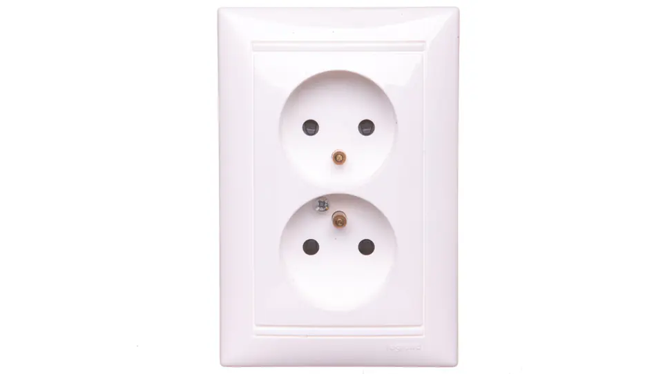 VALENA Sockel Doppel mit/u 16A IP20 weiß 770078 im Wasserman.eu