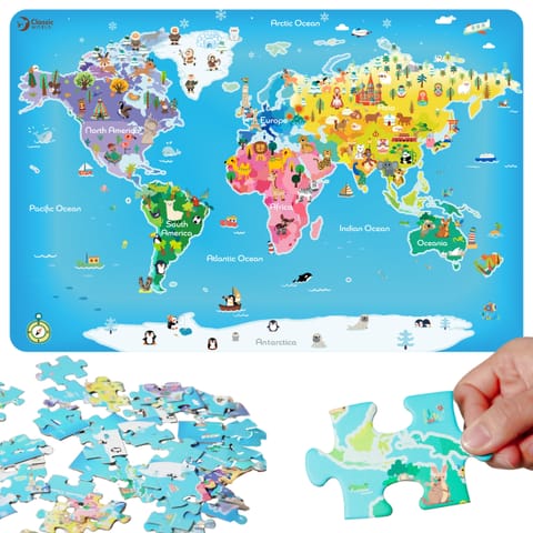 ⁨Classic World Puzzle Mapa Świata⁩ w sklepie Wasserman.eu