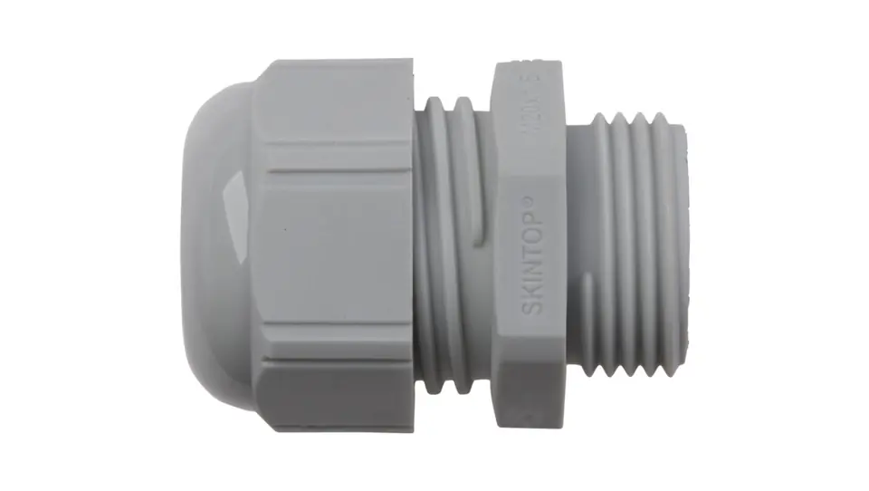 ⁨Polyamide cable gland M20 IP68 SKINTOP ST-M 20x1,5 light grey 53111420⁩ at Wasserman.eu