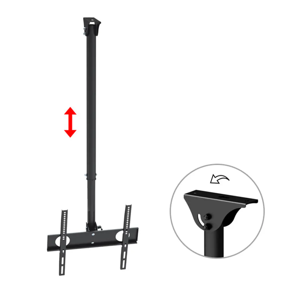 ⁨Uchwyt sufitowy do telewizora Maclean, max VESA 400x400, 32-55", 50kg, MC-631⁩ w sklepie Wasserman.eu