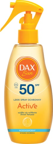 ⁨DAX Sun Lekki spray ochronny Active SPF 50 200 ml⁩ w sklepie Wasserman.eu