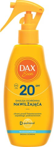 ⁨DAX Sun Nawilżająca emulsja ochronna SPF 20 200 ml⁩ w sklepie Wasserman.eu