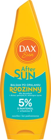 ⁨DAX Sun After Balsam po opalaniu Rodzinny 5% D-pantenol 175 ml⁩ w sklepie Wasserman.eu