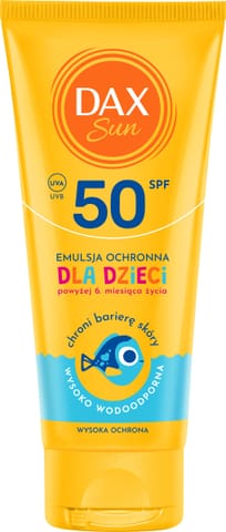 ⁨DAX Sun Emulsja ochronna dla dzieci SPF 50 Travel 100 ml⁩ w sklepie Wasserman.eu