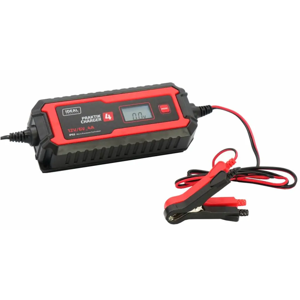 ⁨PROSTOWNIK INTELIGENTNY PRAKTIK CHARGER 4 LCD 6/12V⁩ w sklepie Wasserman.eu