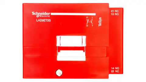 ⁨Pokrywa zabezpieczająca do styczników LC1D80-D95 czerwona PREVENTA LAD9ET3S⁩ w sklepie Wasserman.eu