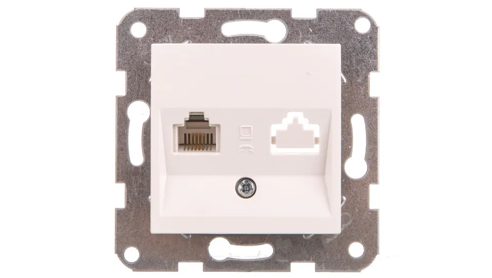 ⁨KARRE Phone socket 1xRJ11 white 90967013⁩ at Wasserman.eu