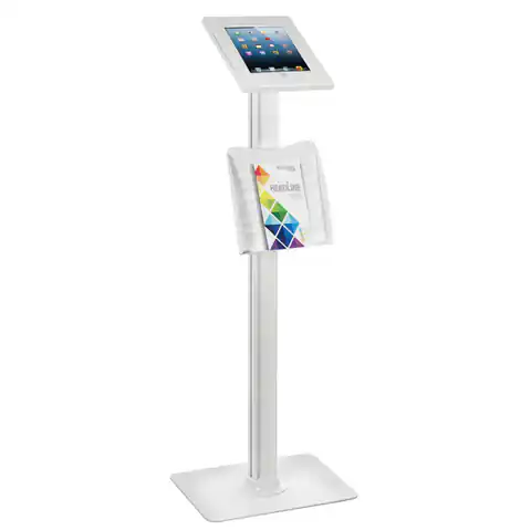 ⁨Maclean Tablet Advertising Stand, Floor Mount with Lock, 9.7?/10.2? iPad, 10.5? iPad Air/iPad Pro, 10.1" Samsung Galaxy⁩ at Wasserman.eu