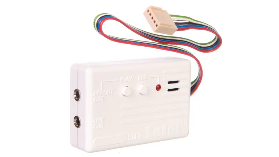 Expansion module of the PSTN communication alarm system control panel, satel SM-2 alarm notification speech synthesizer at Wasserman.eu