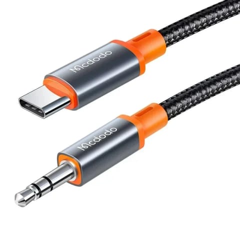 ⁨Kabel Mcdodo CA-0820 USB-C do mini jack 3.5mm AUX, 1.2m (czarny)⁩ w sklepie Wasserman.eu