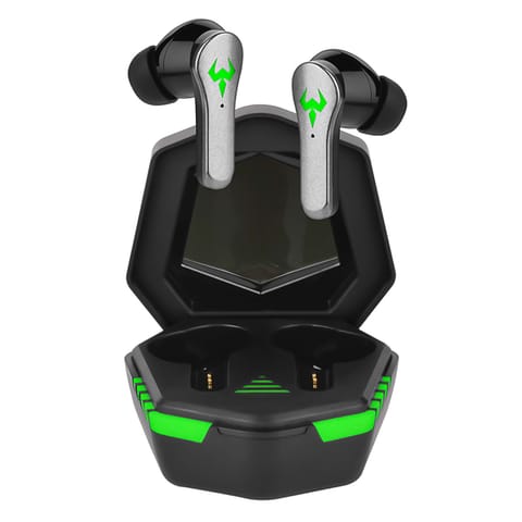 ⁨Słuchawki bezprzewodowe Bluetooth 5.2 Alogy TWS 9D EarPhones z stacja dokująca z mikrofon PowerBank dla graczy Czarne⁩ w sklepie Wasserman.eu