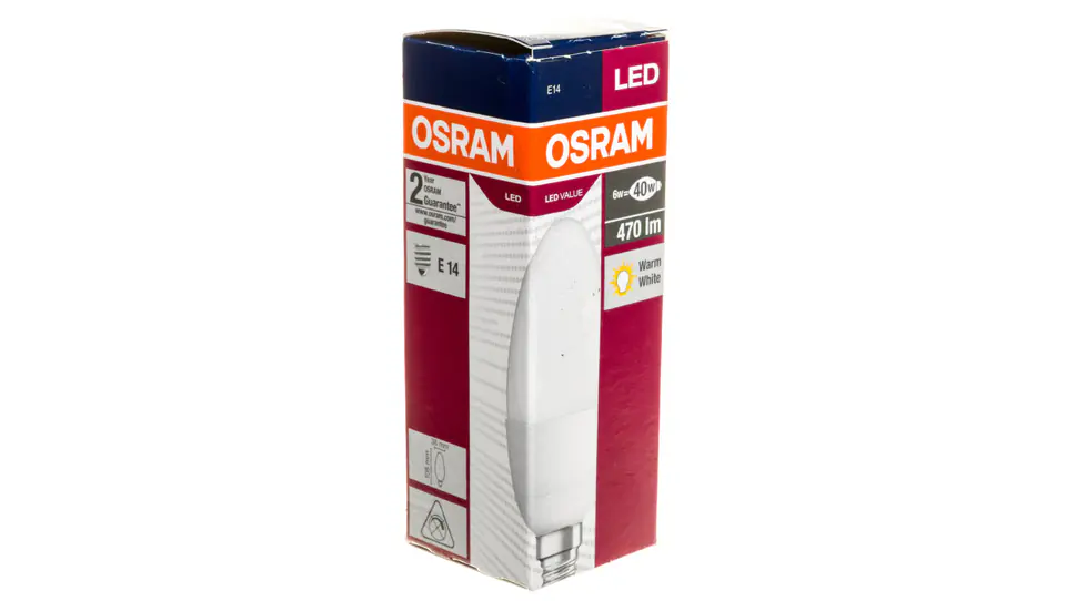 ⁨Żarówka LED E14 5,7W Classic B 40 2700K 470lm 4052899326453⁩ w sklepie Wasserman.eu