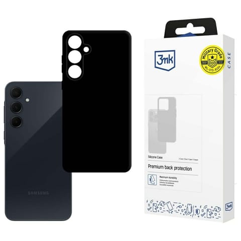 ⁨Etui 3MK Silicone Case do Samsung Galaxy A35 5G czarny⁩ w sklepie Wasserman.eu