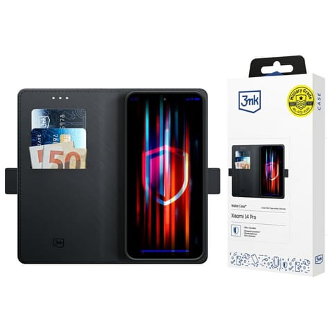 Etui 3MK Wallet Case do Xiaomi 14 Pro czarny w sklepie Wasserman.eu