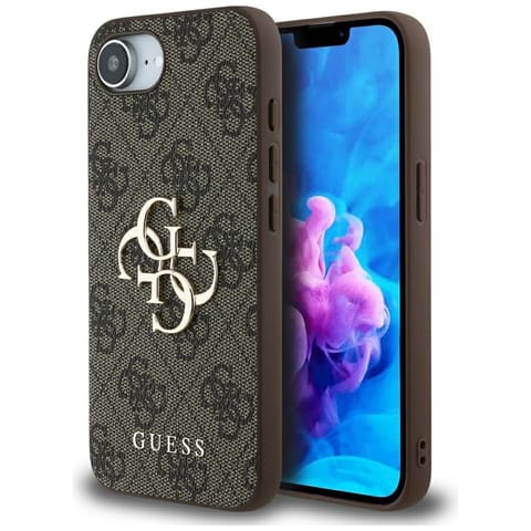 ⁨Etui Guess 4G Big Logo do iPhone 16e     brązowy⁩ w sklepie Wasserman.eu