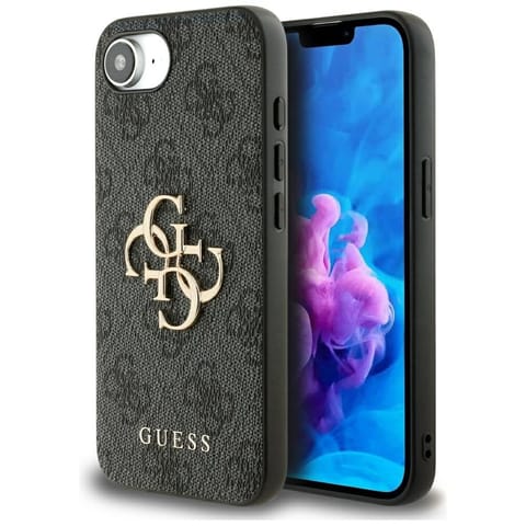 ⁨Etui Guess 4G Big Logo do iPhone 16e     czarny⁩ w sklepie Wasserman.eu