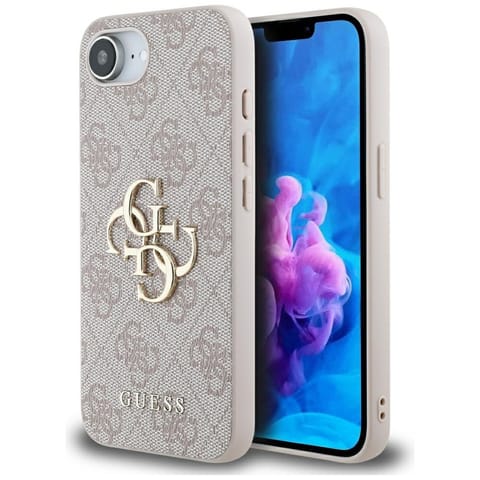 ⁨Etui Guess 4G Big Logo do iPhone 16e     różowy⁩ w sklepie Wasserman.eu