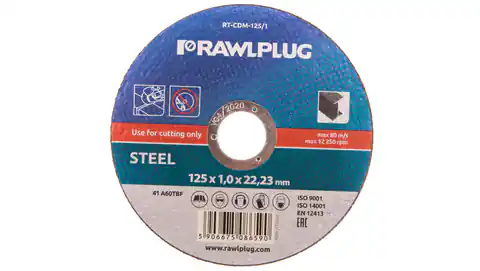 ⁨Corundum blade for cutting and grinding alloy steels 125x22,23mm RT-CDM-125/1⁩ at Wasserman.eu